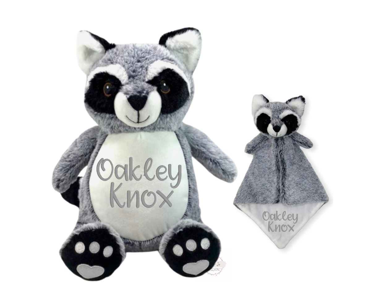 Personalized Name Raccoon Brother Stuffed Animal SetLITTLE ELSKA