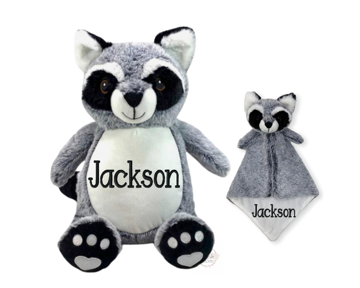 Personalized Name Raccoon Brother Stuffed Animal SetLITTLE ELSKA