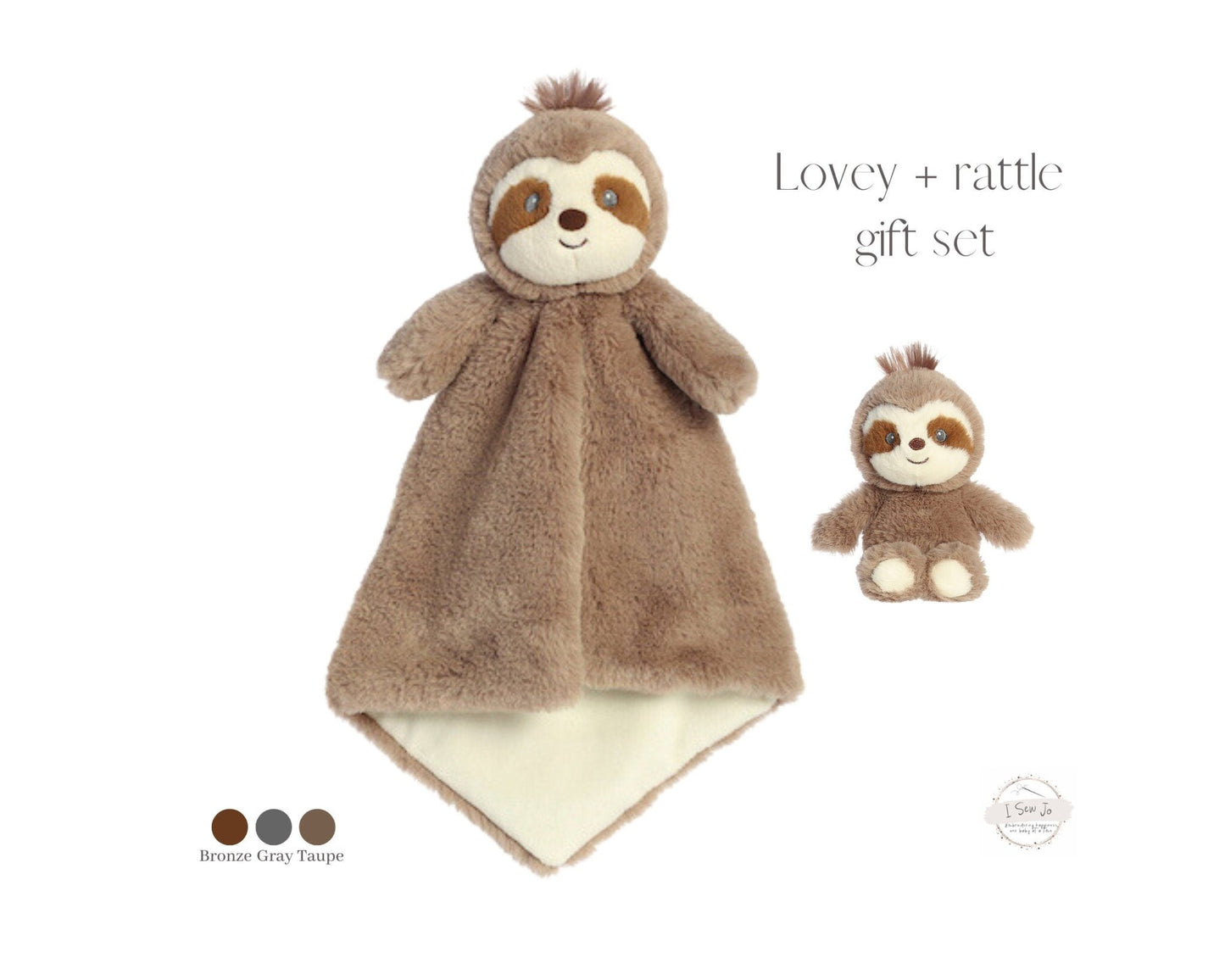 Sony Sloth Lovey and Rattle Gift SetEbba