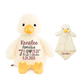 Personalized Birth Stat Duck Stuffed Animal SetCubbies