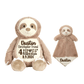 Personalized Birth Stat New Sloth & Lovey SetCubbies