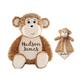 Personalized New Monkey Stuffed Animal Lovey SetCubbies