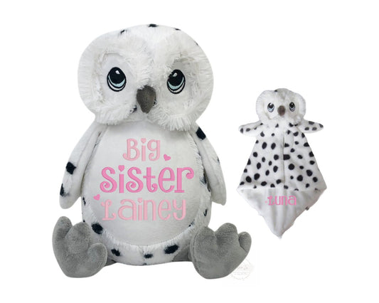 Personalized Big Sister Owl SetLITTLE ELSKA