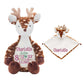 Personalized Birth Stat Deer Stuffed Animal SetLITTLE ELSKA