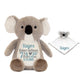 Personalized Birth Stat Koala & Lovey SetLITTLE ELSKA