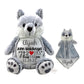 Personalized Birth Stat Wolf Stuffed Animal SetLITTLE ELSKA