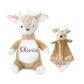 Personalized Fawn Stuffed Animal Lovey SetLITTLE ELSKA