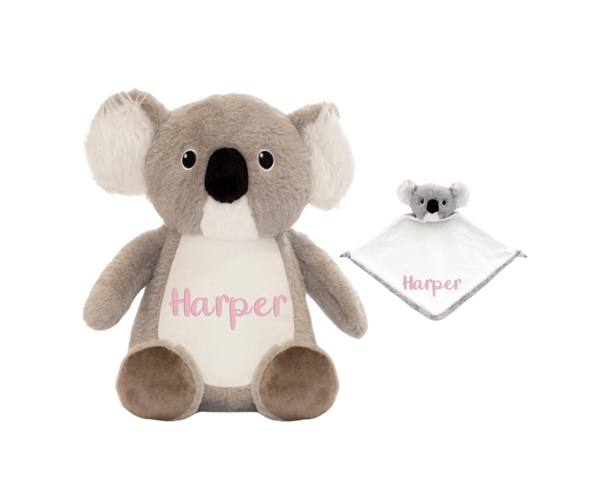 Personalized Koala Stuffed Animal Lovey SetLITTLE ELSKA