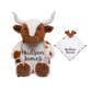 Personalized Longhorn Cow Set with NameLITTLE ELSKA