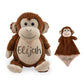 Personalized Monkey Stuffed Animal Lovey SetLITTLE ELSKA