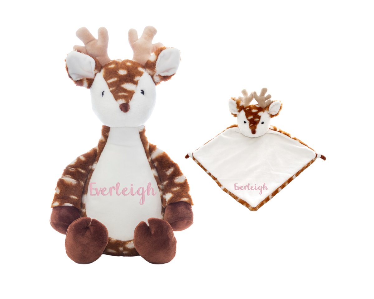 Personalized Name Deer Stuffed Animal SetLITTLE ELSKA