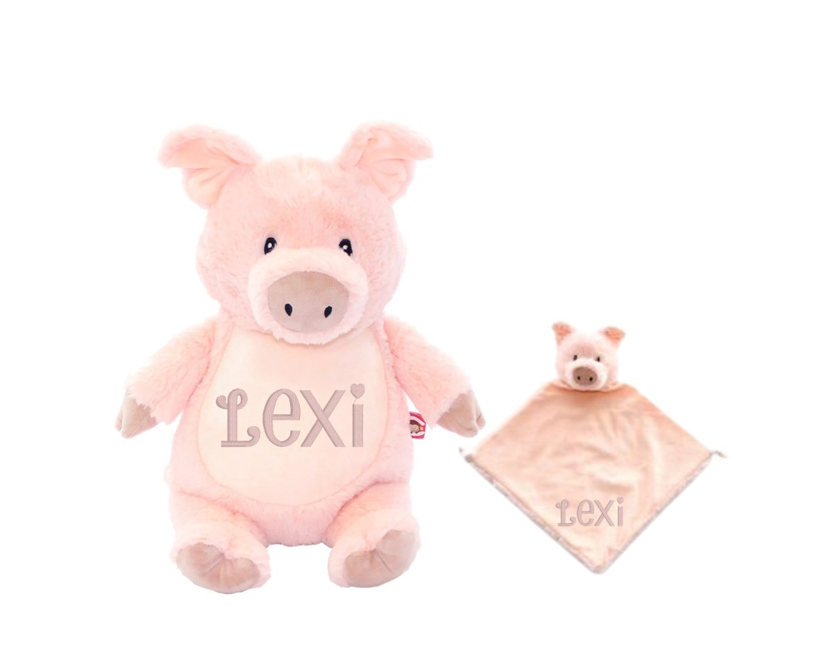 Personalized Name Pig Stuffed Animal SetLITTLE ELSKA