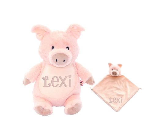 Personalized Name Pig Stuffed Animal SetLITTLE ELSKA