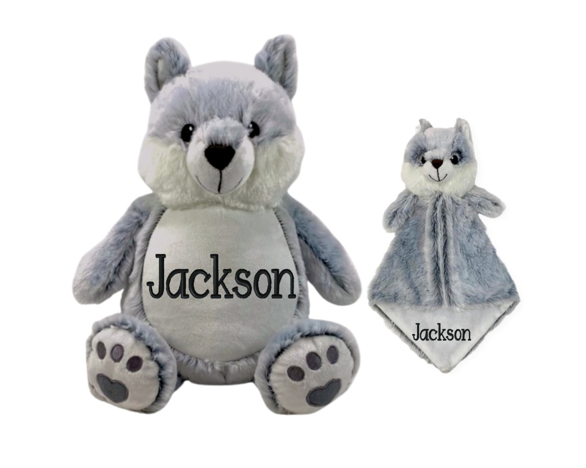 Personalized Name Wolf Stuffed Animal SetLITTLE ELSKA