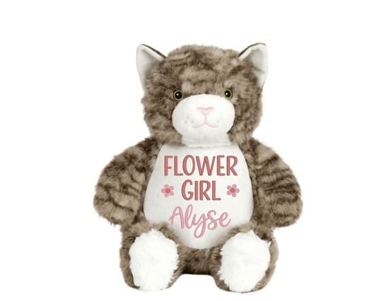 Flower Girl Personalized Stuffed AnimalI Sew Jo
