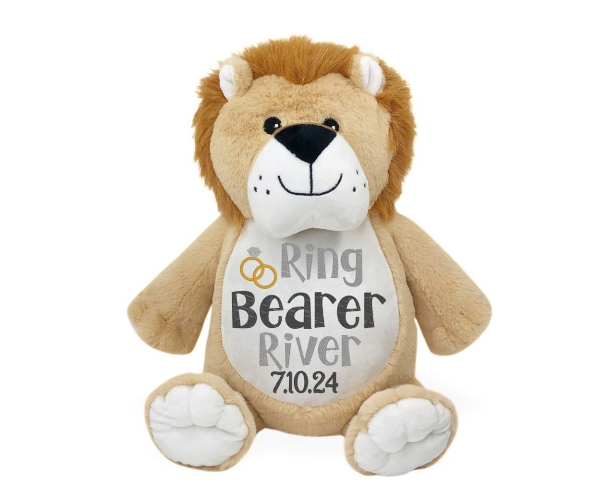 Ring Bearer Custom Stuffed AnimalI Sew Jo