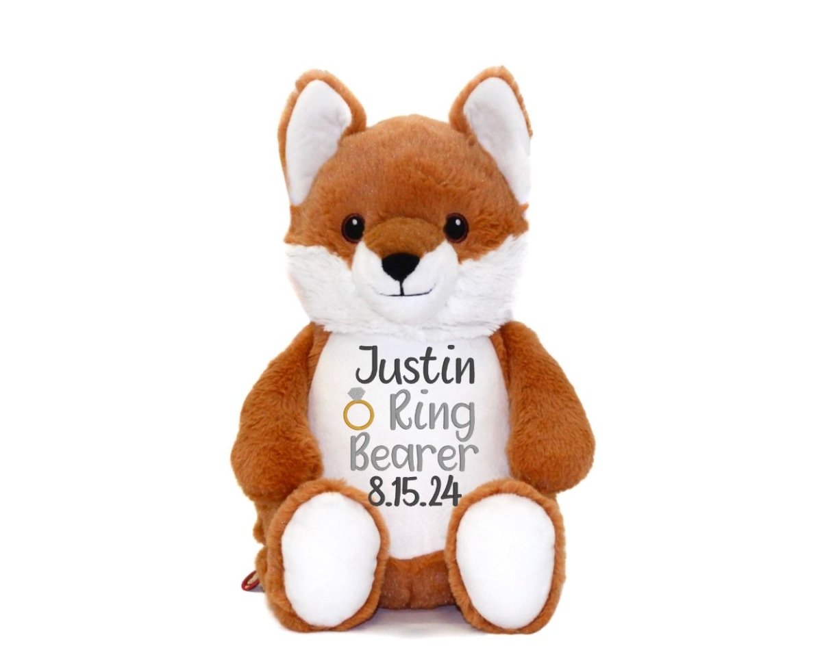 Ring Bearer Personalized Stuffed AnimalI Sew Jo