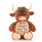 We Are Engaged Highland Cow Stuffed AnimalI Sew Jo